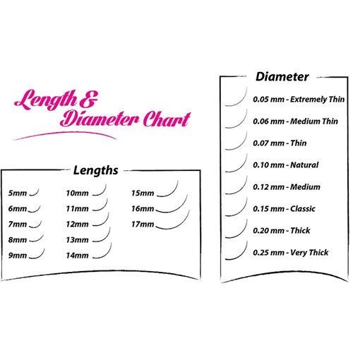 3D Silk B-Curl Lashes 0.07mm x 14mm (2400 Count)